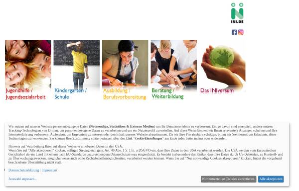 Vorschau von www.ini.de, Initiative für Jugendhilfe, Bildung & Arbeit e.V. (INI)