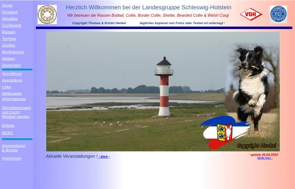 Vorschau von www.cfbrh-sh.eu, LG Schleswig-Holstein Club für Britische Hütehunde e.V.