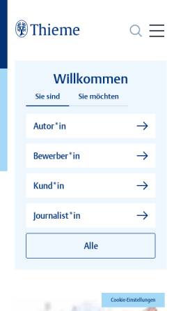 Vorschau der mobilen Webseite www.medizinverlage.de, Haug-Verlag