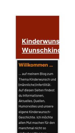 Vorschau der mobilen Webseite www.kiwu-wuki.de, Kinderwunsch - Wunschkinder