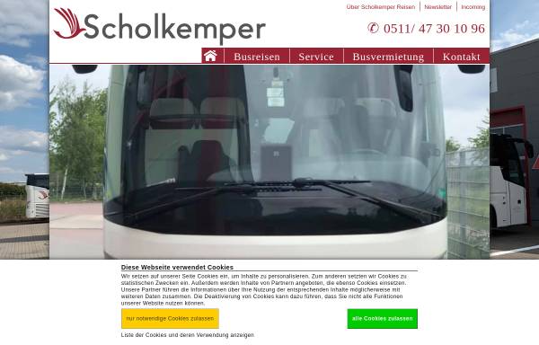Vorschau von www.bus-hannover.com, Scholkemper Reisen