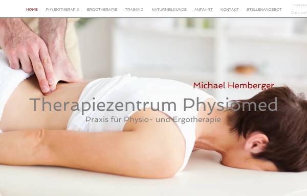 Vorschau von www.physiomed-erbach.de, Therapiezentrum Physiomed Michael Hemberger