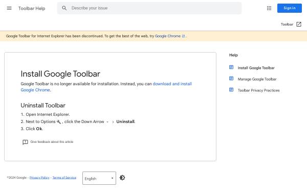 Google Toolbar