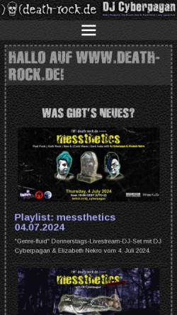 Vorschau der mobilen Webseite www.death-rock.de, Outsider-Party Braunschweig