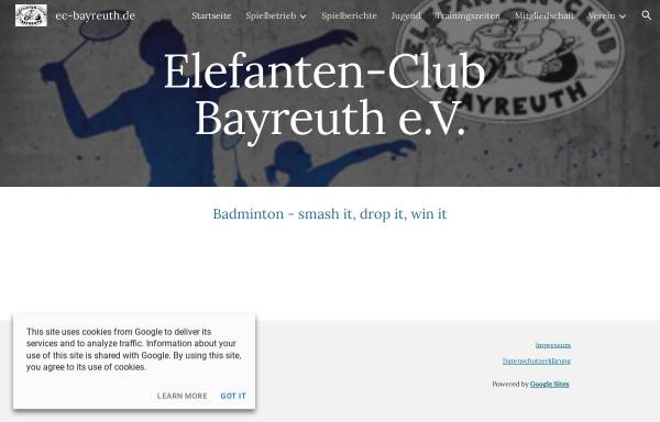 Vorschau von www.ec-bayreuth.de, Elefenten-Club e. V.