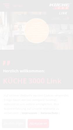 Vorschau der mobilen Webseite www.kueche3000-witten.de, Küchenschmiede Link