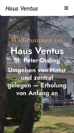 Vorschau der mobilen Webseite www.haus-ventus.de, Haus Ventus