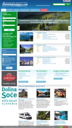 Vorschau der mobilen Webseite www.sloveniaholidays.com, Sloveniaholidays