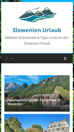 Vorschau der mobilen Webseite www.slowenien-touristik.de, Slowenien Touristik