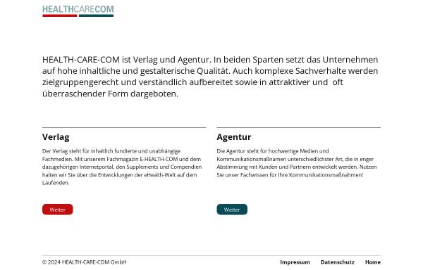 Vorschau von health-care-com.de, Health Care Com GmbH