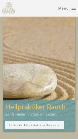 Vorschau der mobilen Webseite rauch-heilpraktiker.de, Naturheilpraxis Rauch
