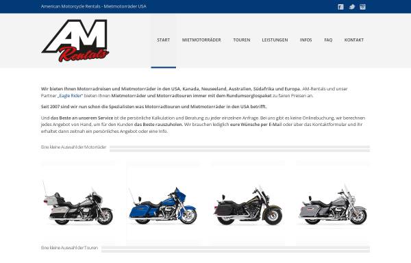 Vorschau von www.am-rentals.de, American Motorcycle Tours