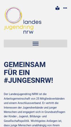 Vorschau der mobilen Webseite www.ljr-nrw.de, Landesjugendring NRW e.V.