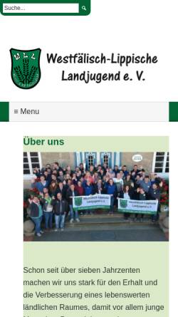 Vorschau der mobilen Webseite www.wll.de, Westfälisch–Lippische Landjugend e.V. (WLL)