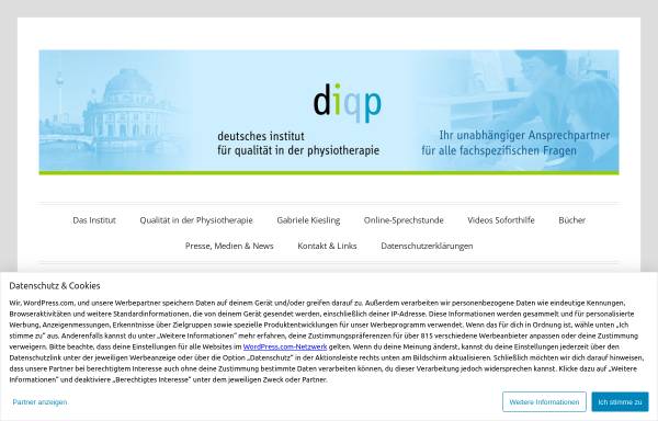 Vorschau von diqp.de, Diqp Deutsches Institut für Qualität in der Physiotherapie