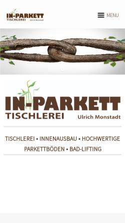 Vorschau der mobilen Webseite www.in-parkett.de, In-Parkett, Ulrich Monstadt