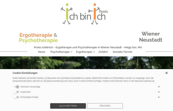 Vorschau von www.praxis-ichbinich.at, Praxis IchbinIch - Ergotherapie und Psychotherapie - Helga Sos