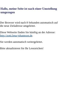 Vorschau der mobilen Webseite www.lena-johannson.de, Ottis Spur Z Seite