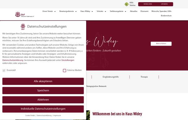 Vorschau von www.skf-paderborn.de, Schule Haus Widey