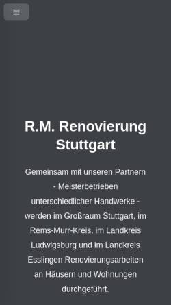 Vorschau der mobilen Webseite rm-renovierung.de, Roland Milovac Renovierungen