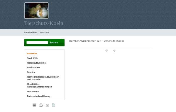 Vorschau von www.tierschutz-koeln.de, Tierschutz Köln