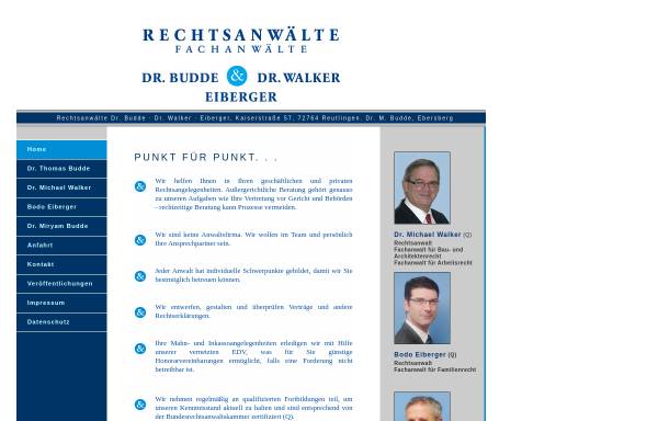 Vorschau von www.rabuwa.de, Rechtsanwälte Dr. Budde & Dr. Walker
