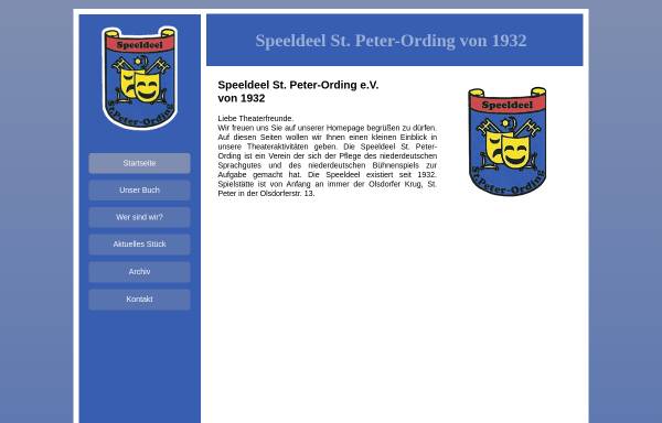 Vorschau von www.speeldeel-spo.de, Speeldeel St. Peter-Ording e.V.