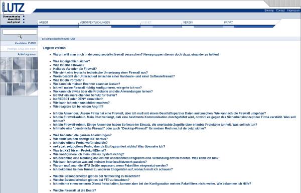 Vorschau von www.iks-jena.de, Die FAQ der Newsgroup de.comp.security.firewall