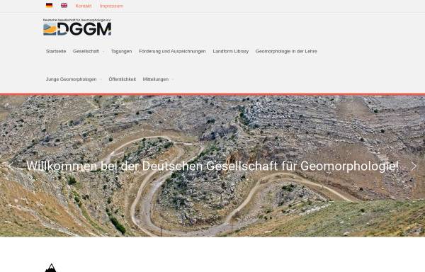 Vorschau von www.ak-geomorphologie.de, Deutscher Arbeitskreis für Geomorphologie