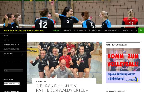Vorschau von www.noevv.at, Niederösterreichischer Volleyballverband