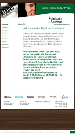 Vorschau der mobilen Webseite www.hoerakustik-hollmann.de, Hörakustik Hollmann