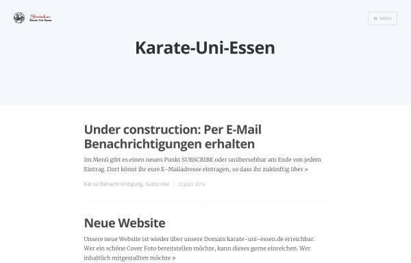 Vorschau von www.karate-uni-essen.de, Shotokan Karate Uni Essen