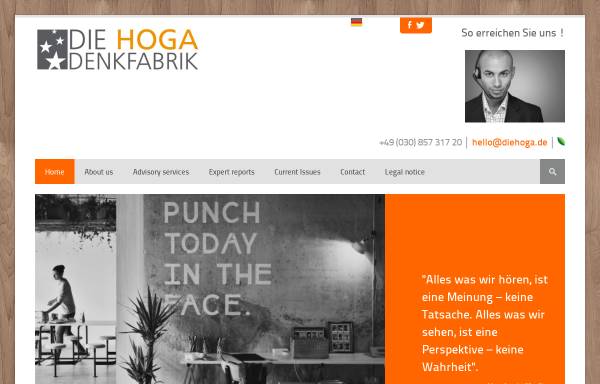 Vorschau von www.diehoga-hotelberatung.de, DIEHOGA Denkfabrik GmbH