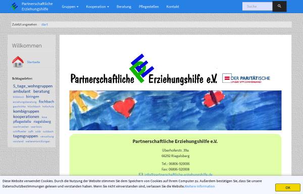 Vorschau von www.partnerschaftliche-erziehungshilfe.de, Partnerschaftliche Erziehungshilfe e.V.