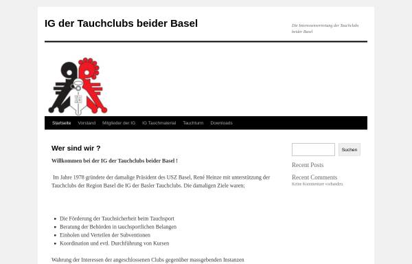Vorschau von tauchen-ig.ch, Interessengemeinschaft der Tauchclubs beider Basel