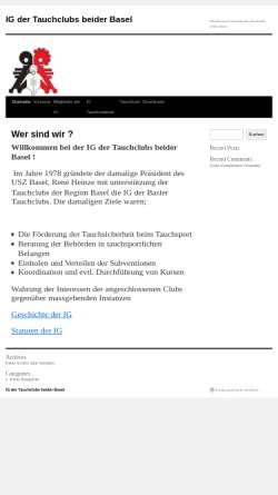 Vorschau der mobilen Webseite tauchen-ig.ch, Interessengemeinschaft der Tauchclubs beider Basel