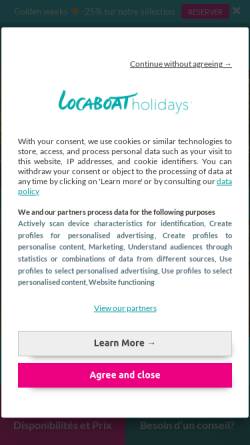 Vorschau der mobilen Webseite www.locaboat.com, Locaboat Holidays