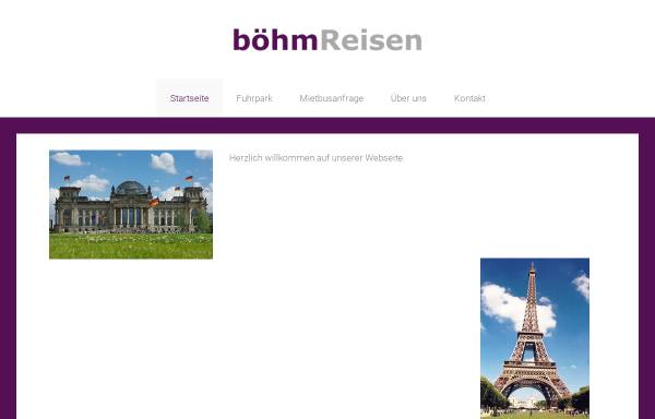 Vorschau von www.boehmreisen.de, Boehm Reisen