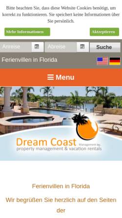 Vorschau der mobilen Webseite www.dream-coast-management.com, Dream Coast Management LLC