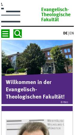 Vorschau der mobilen Webseite egora.uni-muenster.de, WWU Münster - Evangelisch-Theologische Fakultät (FB 1)