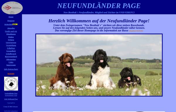 Vorschau von www.neufundlaender-page.de, New Beothuk´s