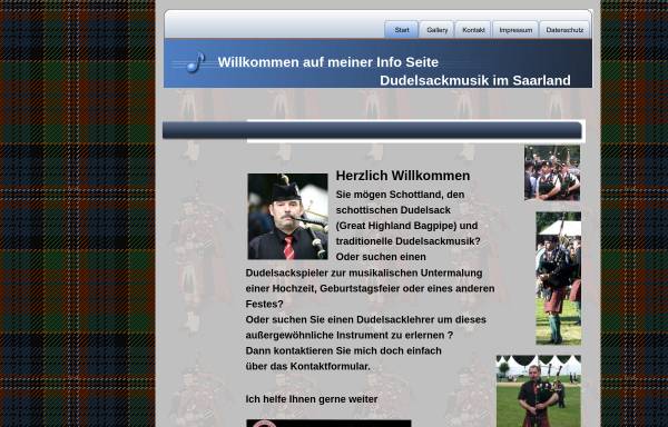 Vorschau von www.saarland-bagpipes.de, Cheerful Highlanders