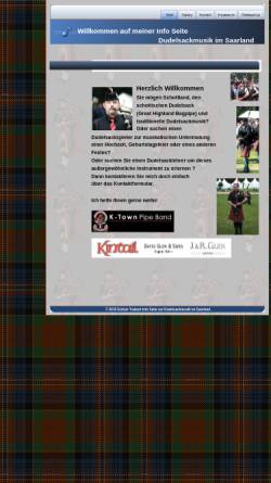 Vorschau der mobilen Webseite www.saarland-bagpipes.de, Cheerful Highlanders