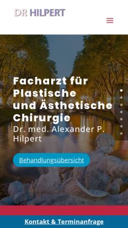 Vorschau der mobilen Webseite dr-hilpert.de, Dr. med. Alexander P. Hilpert