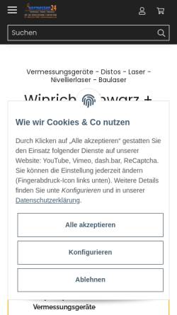 Vorschau der mobilen Webseite www.vermpro.de, Dipl.-Ing. Winrich Schwarz + Partner GmbH