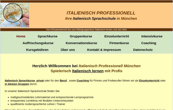 Vorschau von www.italienisch-professionell.de, Italienisch Professionell - Dr. Raffaella Benini Häckl
