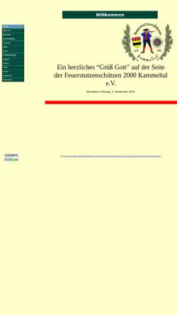 Vorschau der mobilen Webseite www.feuerstutzenschuetzen.de, Feuerstutzenschützen 2000 Kammeltal e.V.