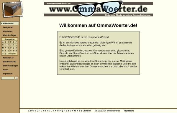 Vorschau von www.ommawoerter.de, Ommawoerter.de