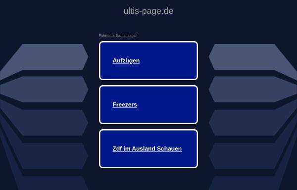 Vorschau von ultis-page.de, Ultis Homepage