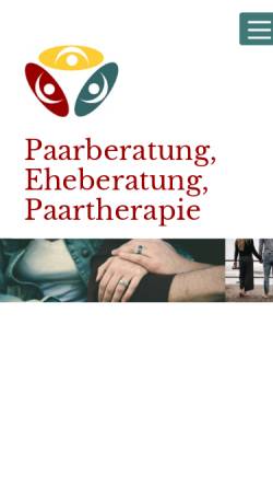 Vorschau der mobilen Webseite www.paar-und-eheberatung.de, Paarberatung Beziehungswerkstatt Paartherapie